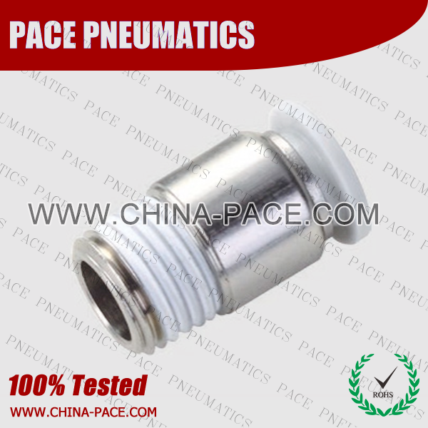 Round Male Straight Grey Color Pneumatic Fittings, White Push To Connect Fittings, Air Fittings, white color push in fittings, Push In Air Fittings, Composite Push In Fittings, Polymer push to connect Fittings, Air Flow Speed Control valve, Hand Valve, pneumatic component